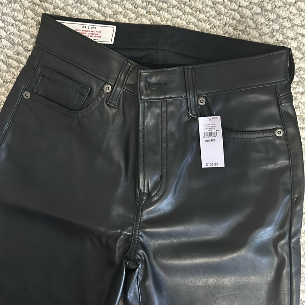 Black leather Look Pants - GAP - Picture 2 of 7